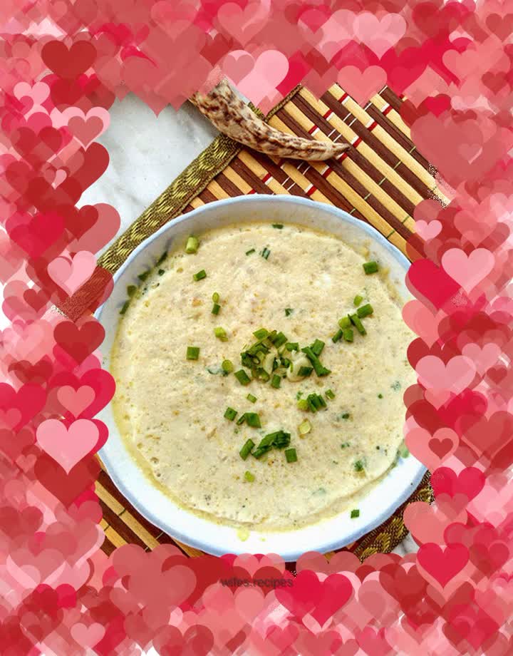 Steamed tofu custard