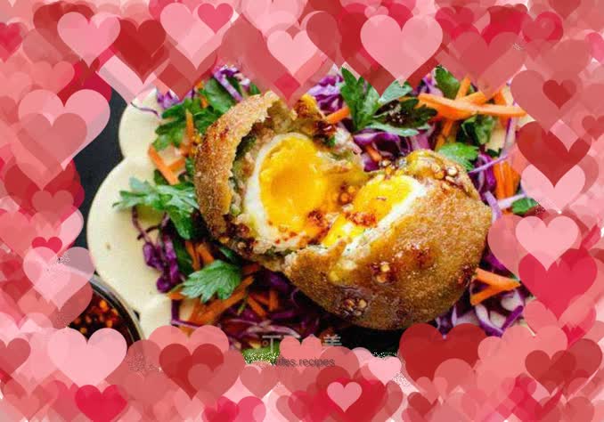 Potato lean meat omelette