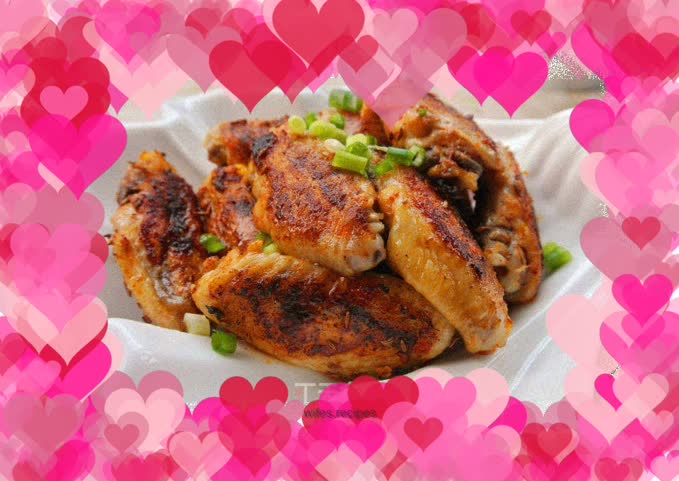 Pan-fried chicken wings
