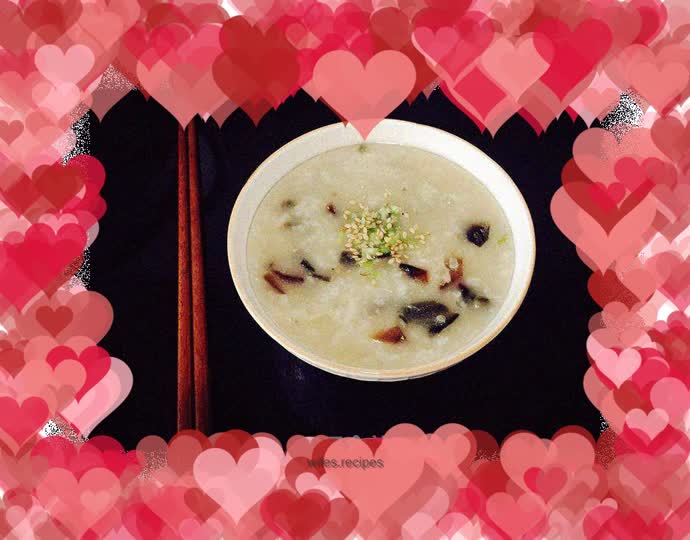 Preserved egg porridge