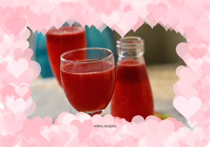 Cool watermelon juice