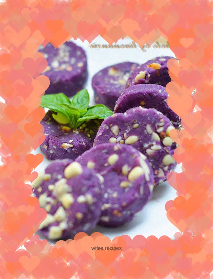 Nut Purple Sweet Potato Cake