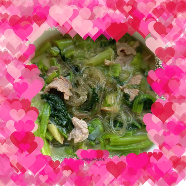 Spinach Stem Stewed Vermicelli