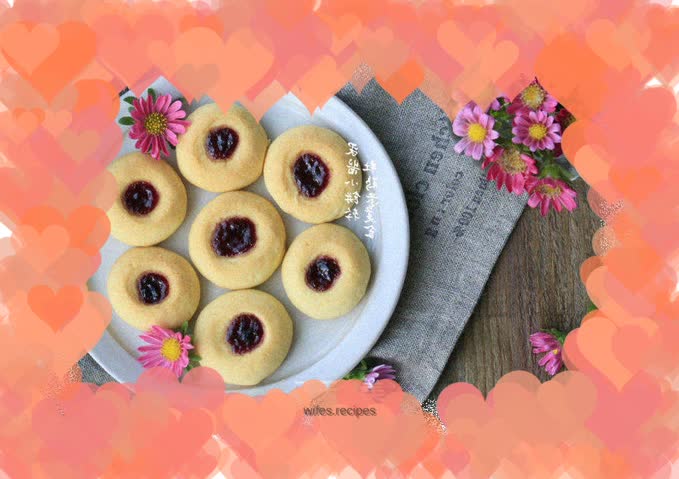 Blueberry Jam Cookies