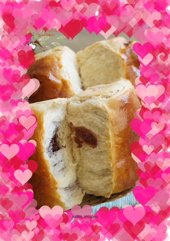 Milky bean paste toast