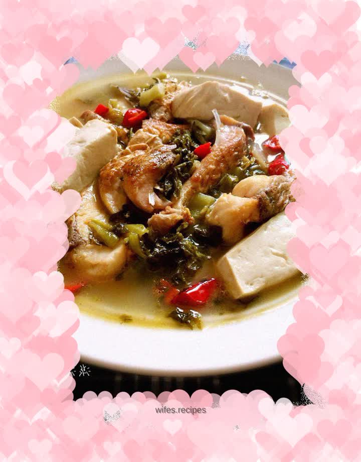 Tofu fish in sour soup