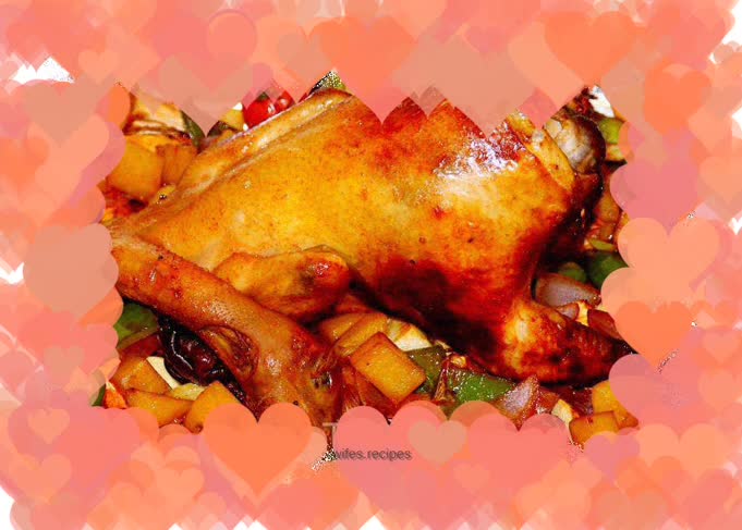 Christmas Colorful Roast Chicken