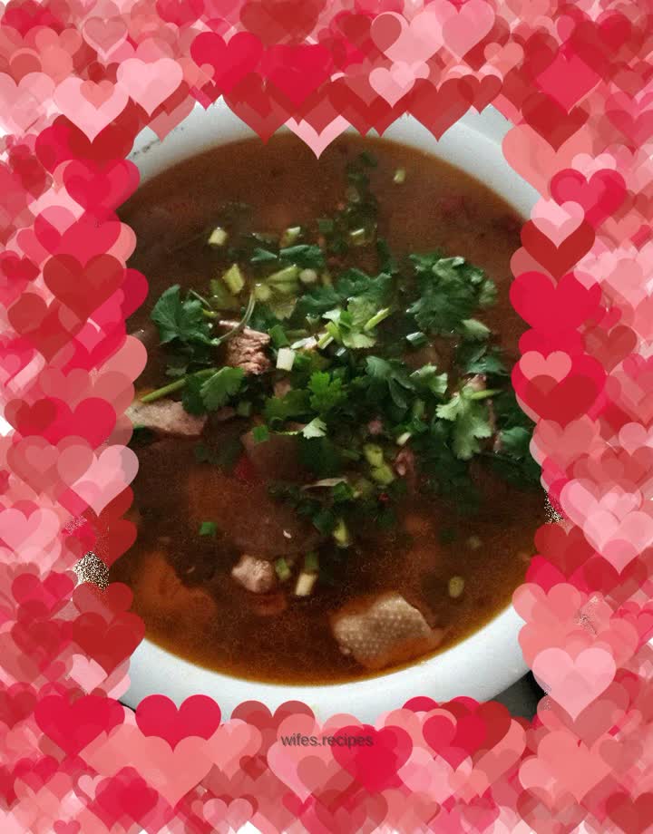 Sour radish and duck soup