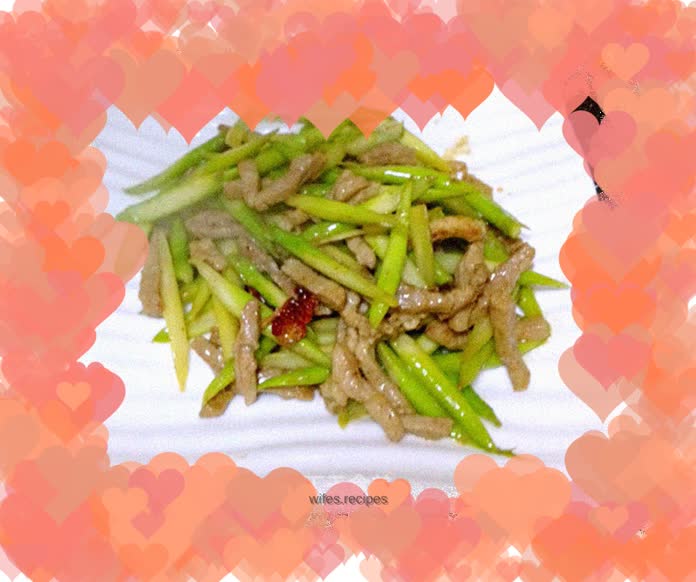 Stir-fried pork with asparagus