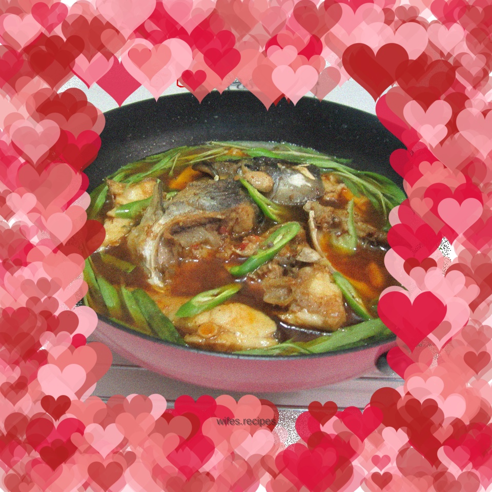 Boiled fish with vegetables