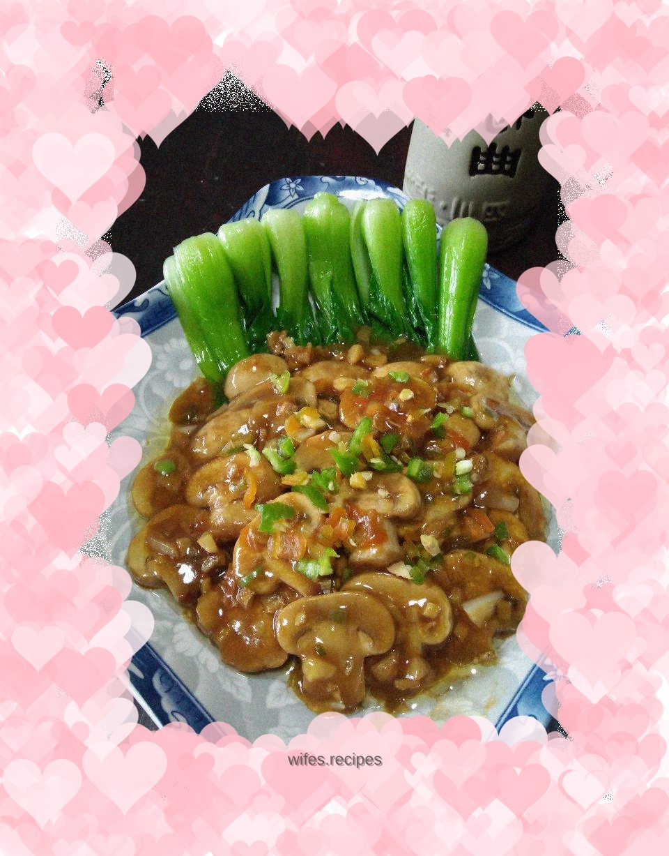 Fried Mushrooms in Oyster Sauce