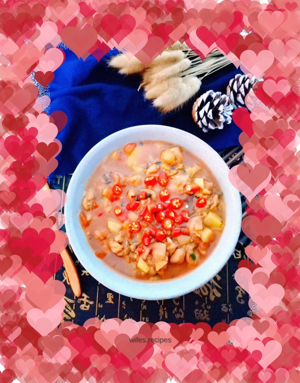 Potato oil braised chicken