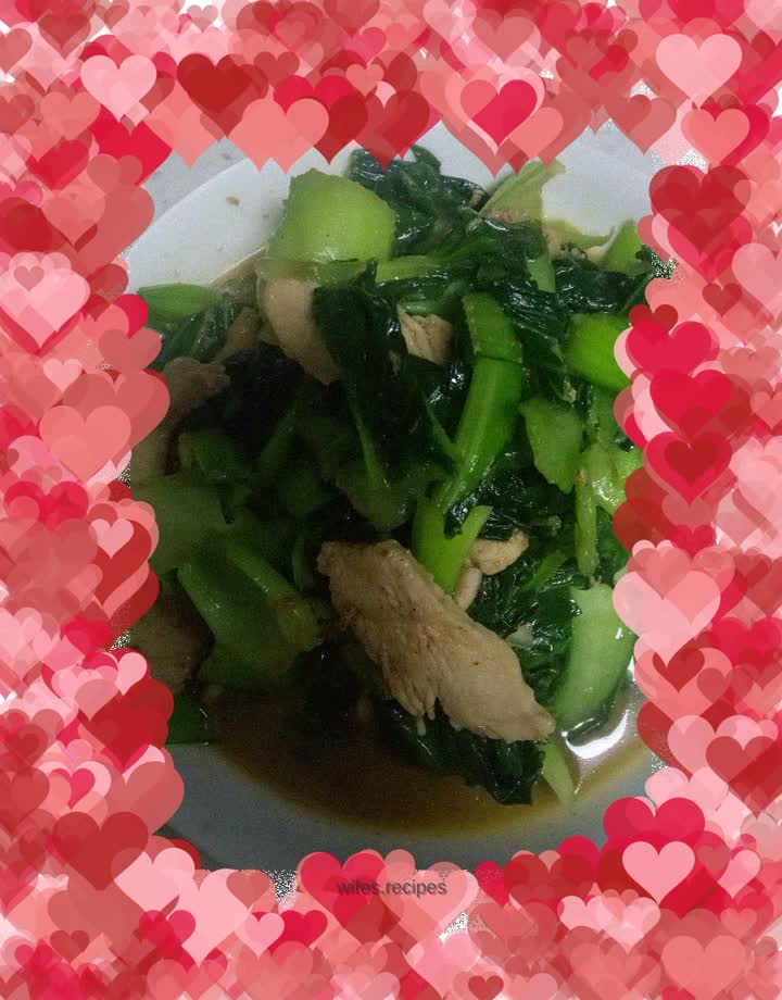 Stir-fried chicken breast with vegetables