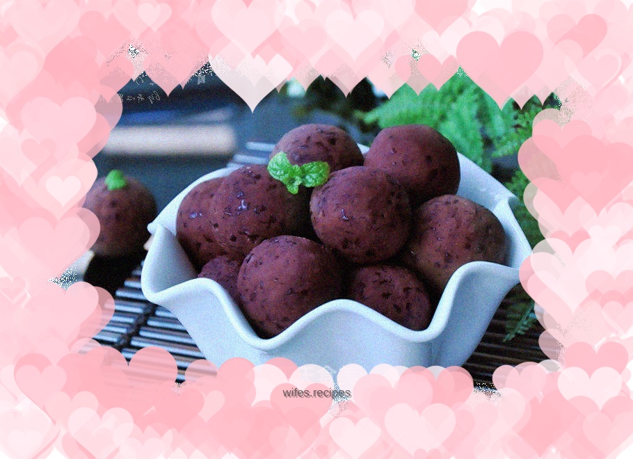 Homemade red bean paste