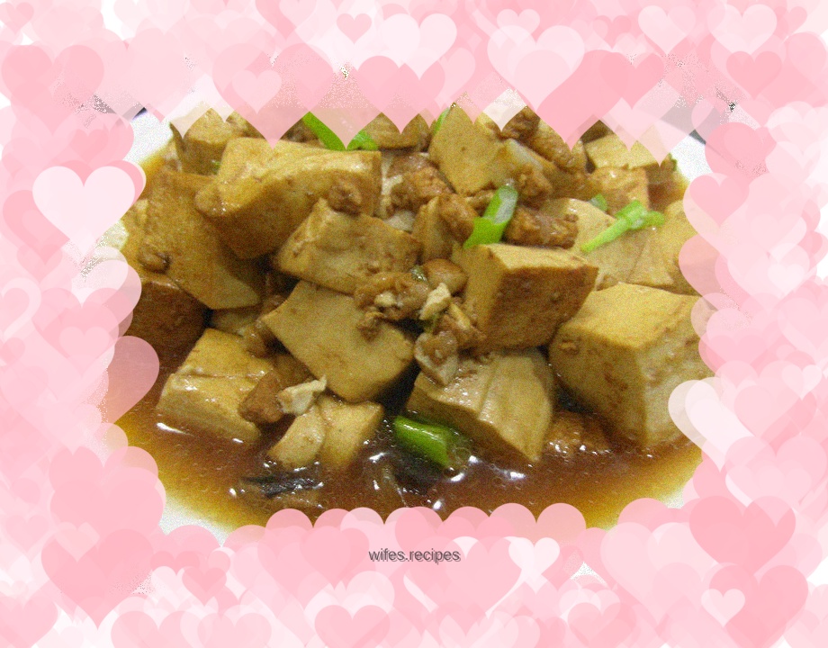Minced Pork, Mushroom and Tofu