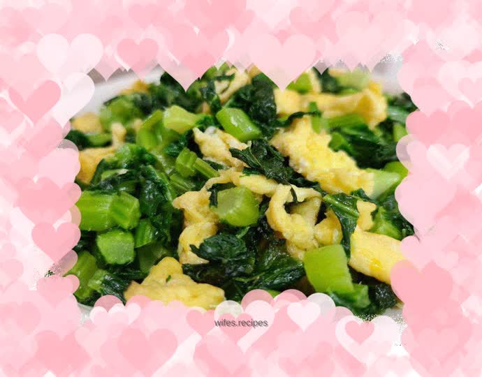 Snow red scrambled eggs