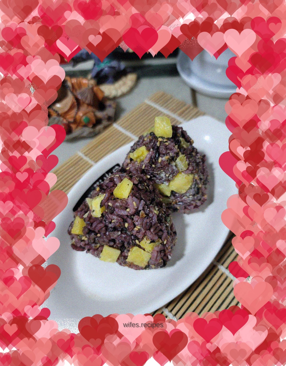Pineapple Purple Rice Balls