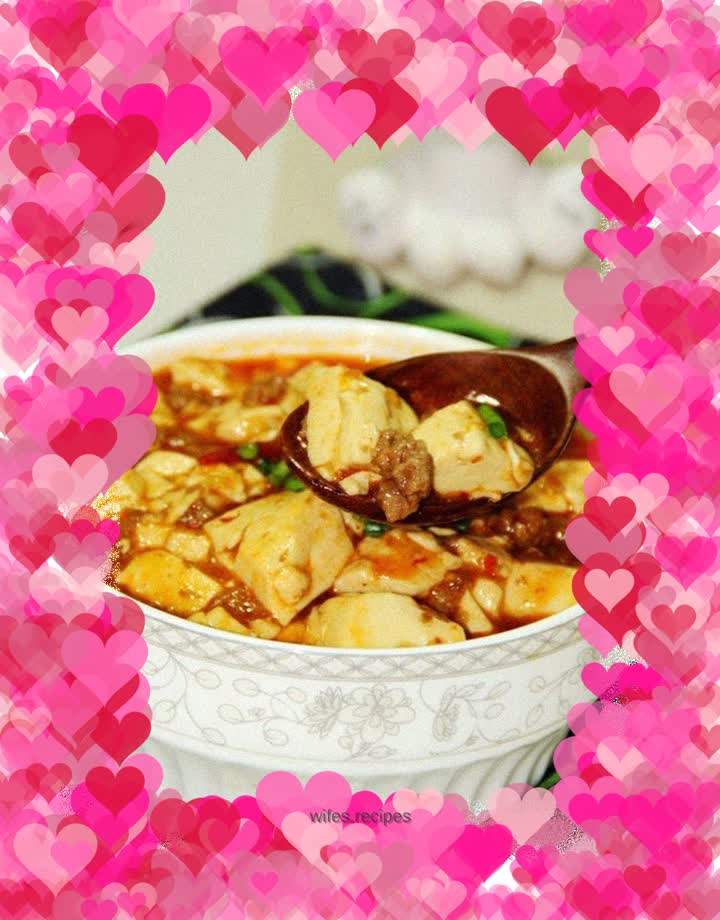 Braised minced pork and tofu