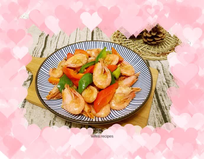 【Tianjin】Stir-fried Arctic shrimp with colorful pepper