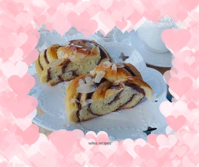 Cheesy Bean Paste Braided Bread