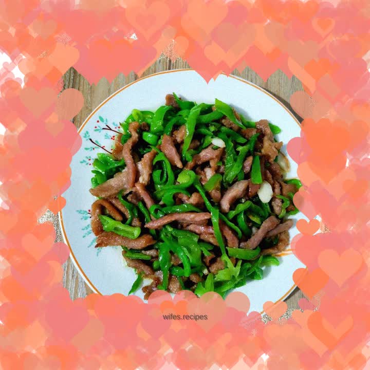 Stir-fried shredded pork with green pepper