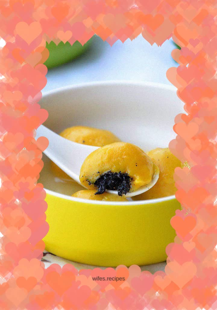 【Shanghai】Pumpkin and sesame glutinous rice balls