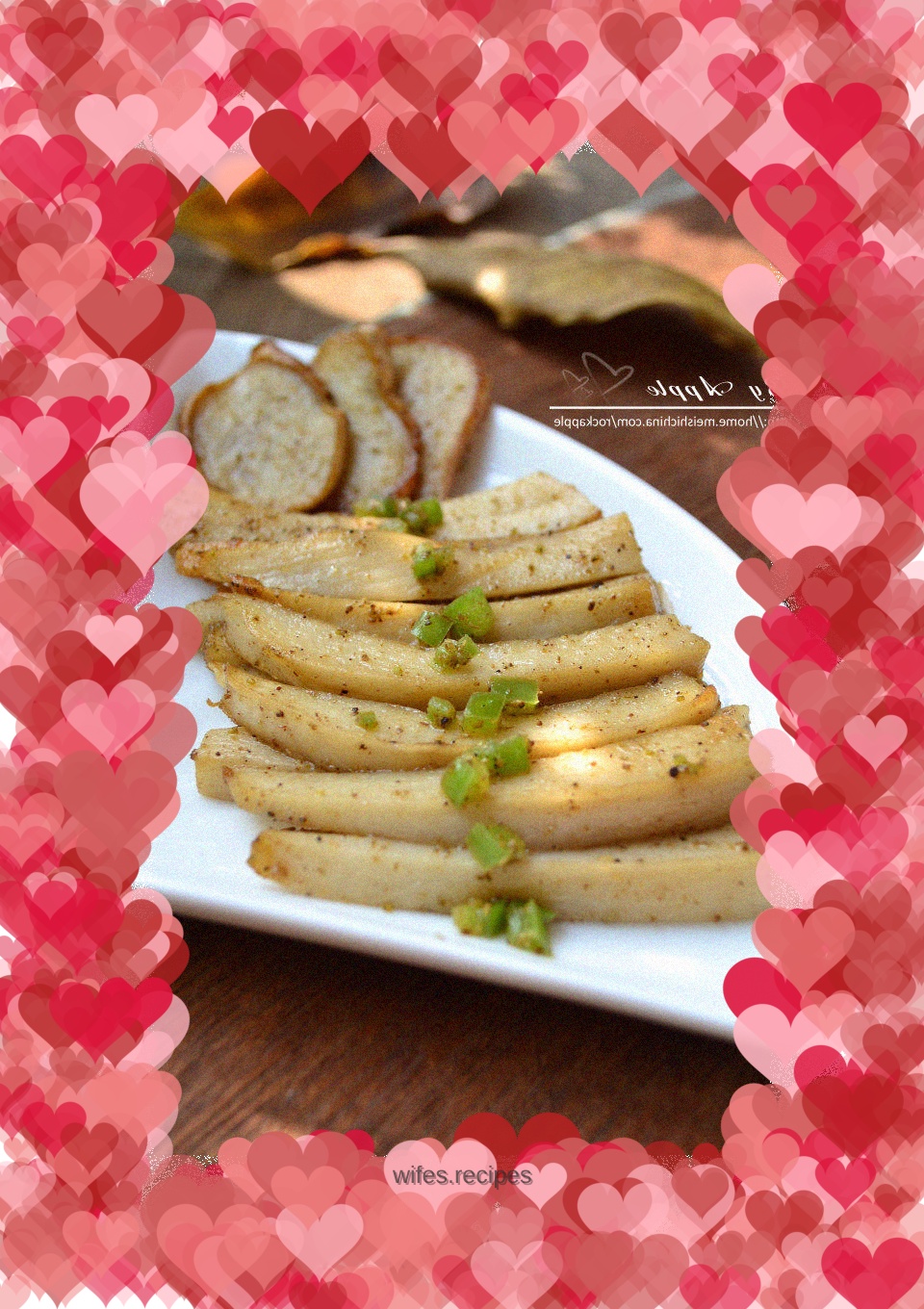 Salt and pepper king oyster mushroom