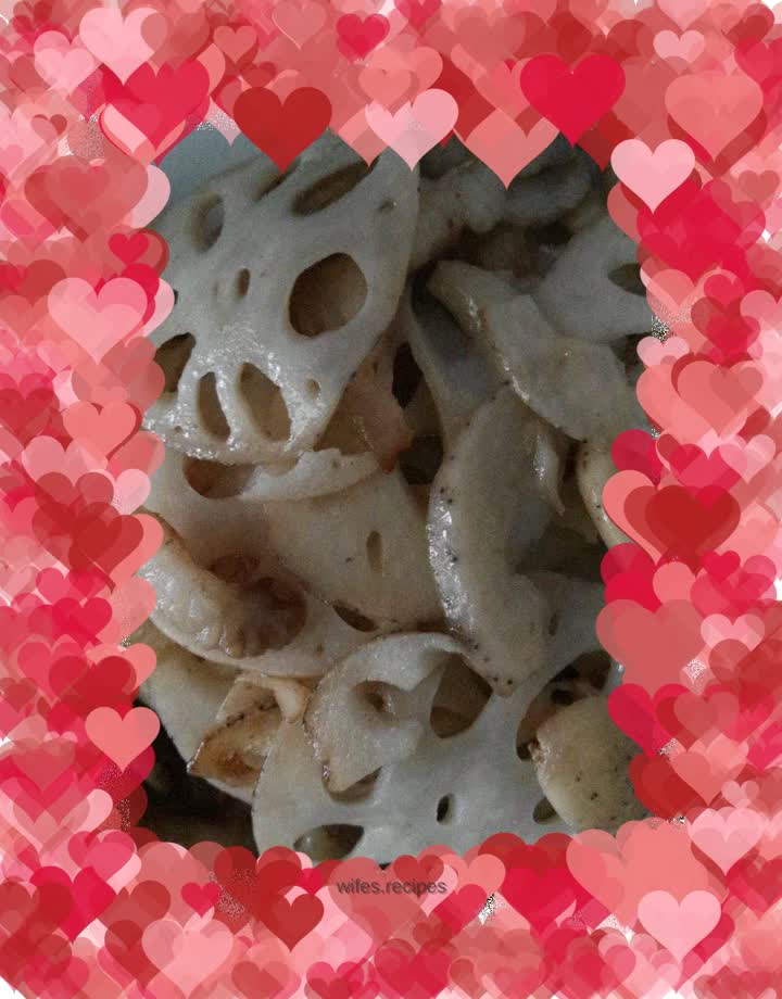 Fried lotus root