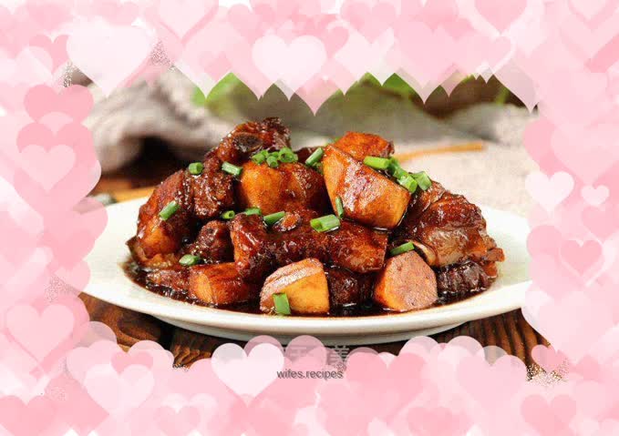 Braised pork with cilantro