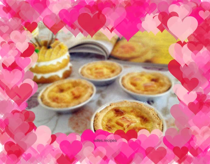 Fragrant papaya egg tart~~