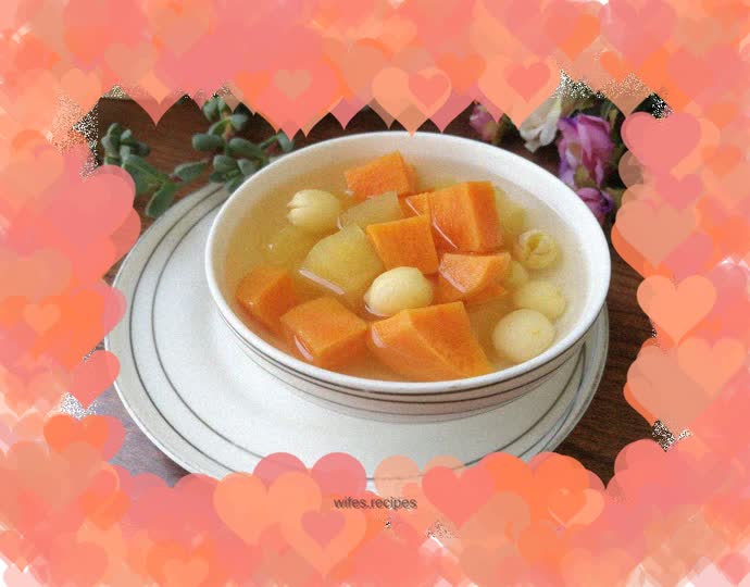 Apple, Sweet Potato and Lotus Seed Soup