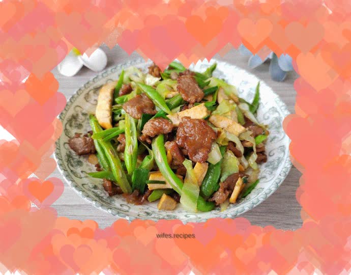 Stir-fried Beef with Green Beans and Cabbage