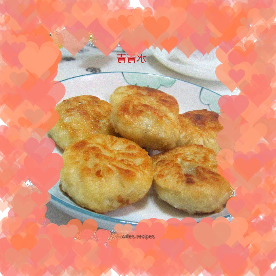 Fried buns with pickles