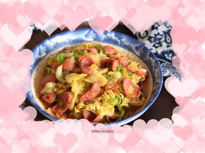 Stir-fried Sausage with Cabbage