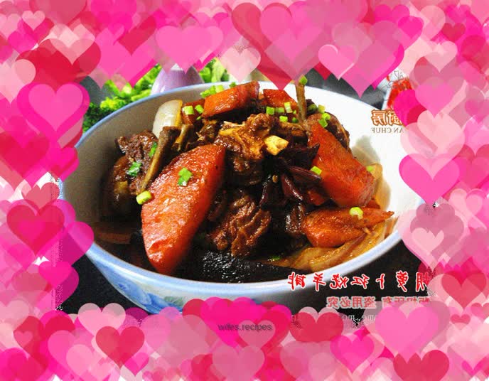 Life is going to be prosperous----Braised lamb chops with carrots