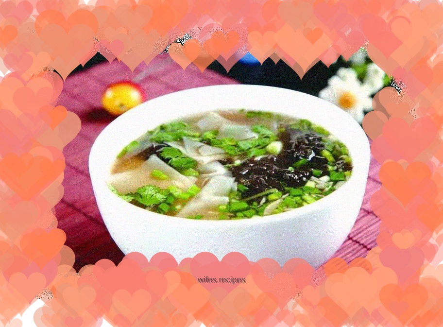 Sour soup noodle leaves