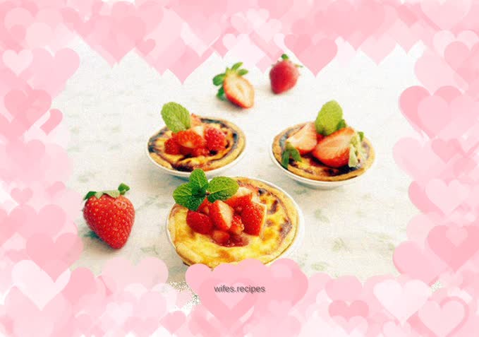 Tempting and delicious---strawberry yogurt tart
