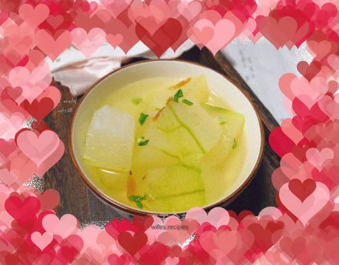 Stewed Winter Melon with Shrimp Skin