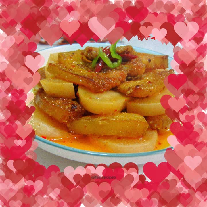 Steamed Rice Noodle Pork with Salted Radish