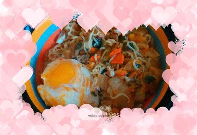 Kimchi instant noodles