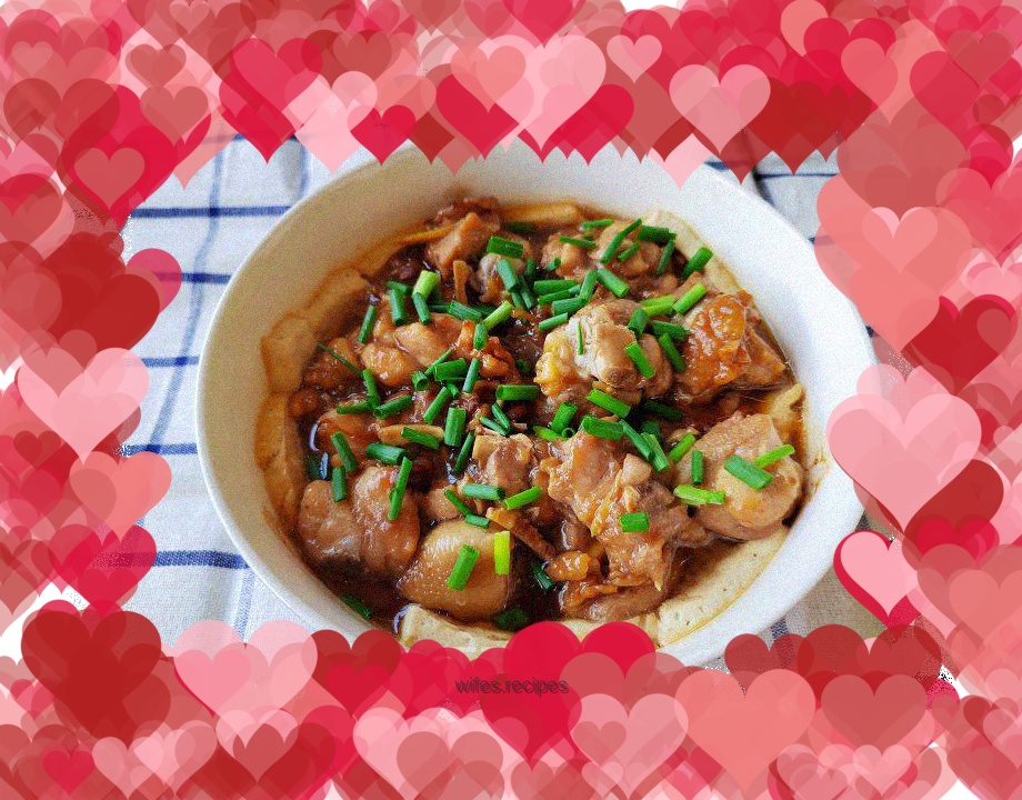 Steamed Chicken Legs with Tofu