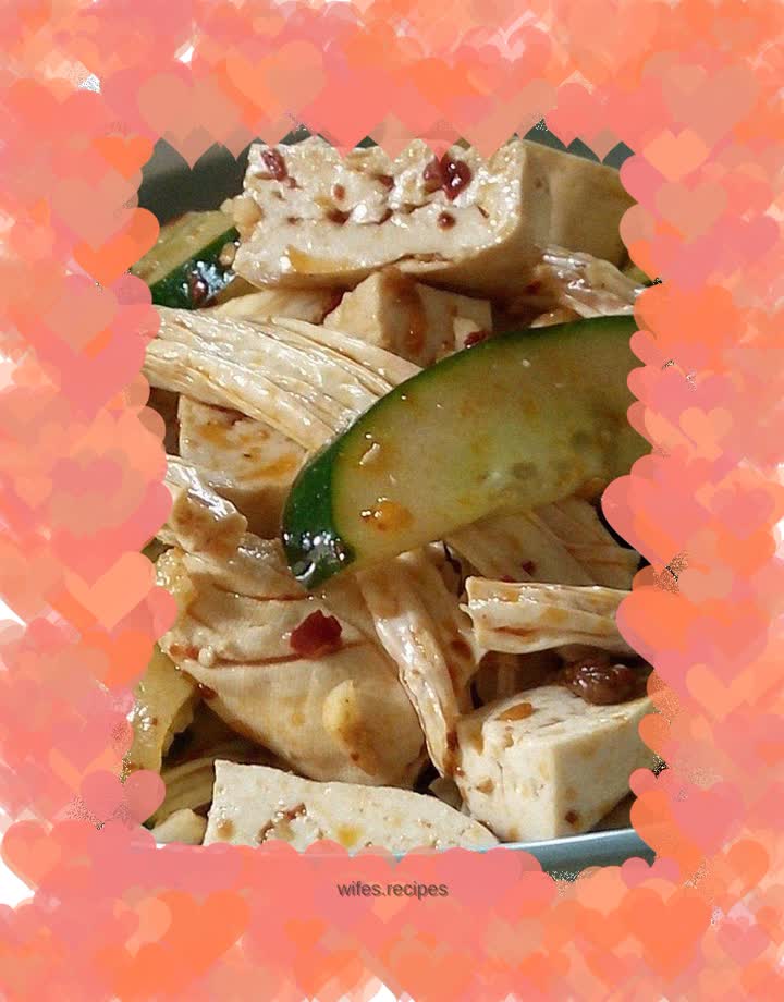 Cold Cucumber, Bean Curd and Dried Tofu