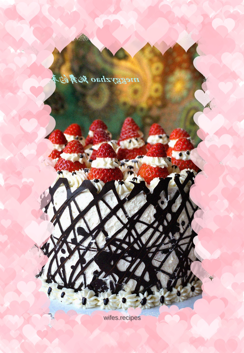 "Santa Claus is having a meeting" Cream Cake