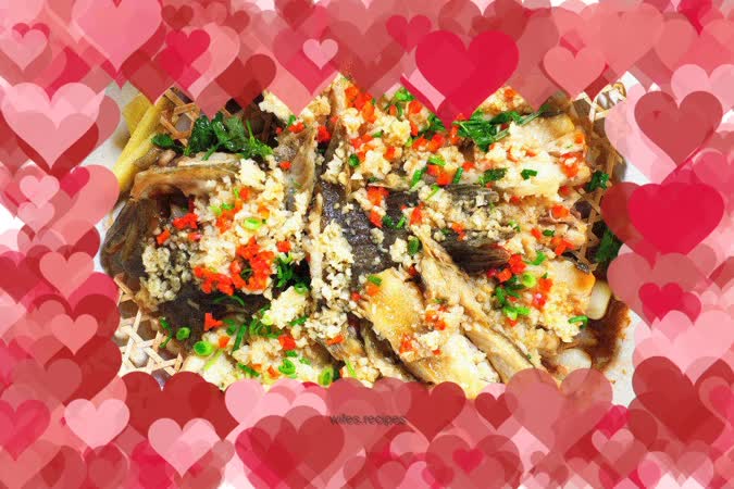 Garlic-crusted turbot