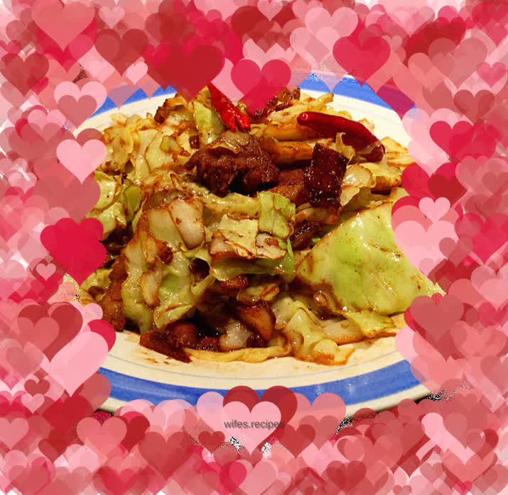 Pork belly and cabbage