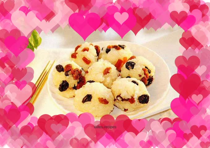 Fruity rice dumplings