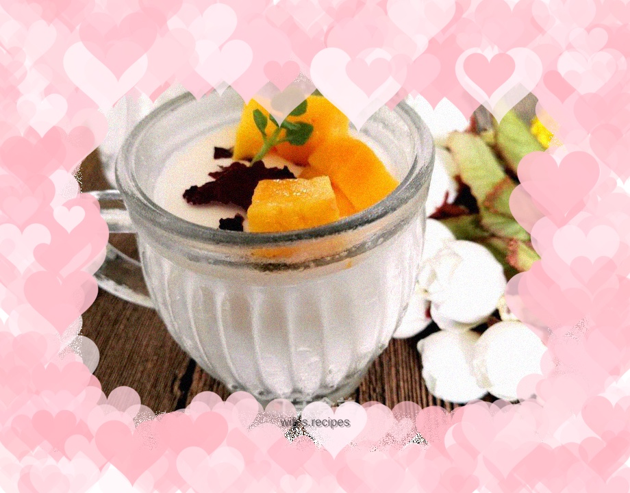 Rose Sago Custard