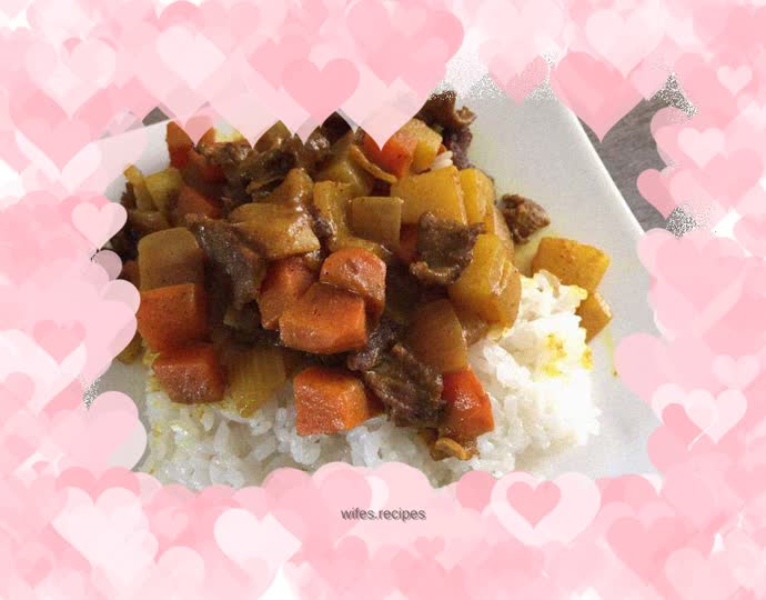 Beef curry rice