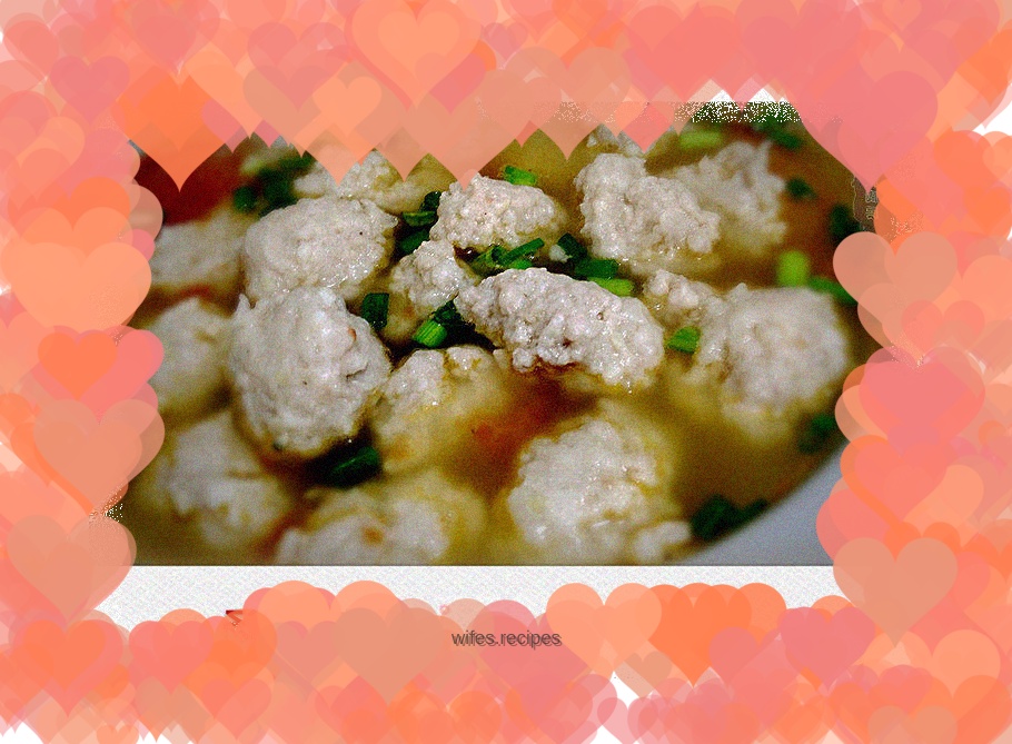 Tomato meatball soup