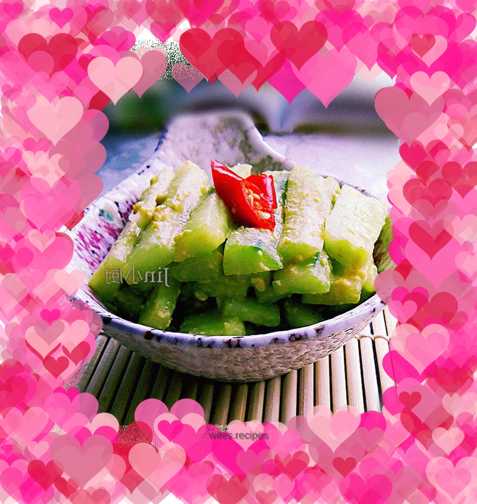 Salted egg yolk cold cucumber!